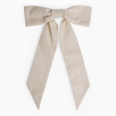 Bonpoint Ecru Clip With Bow In Beige