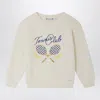 Bonpoint Écru Elvir Sweater In Cotton And Cashmere In Neutral