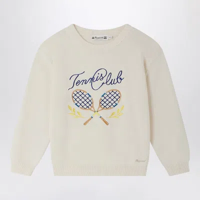 BONPOINT ÉCRU ELVIR SWEATER IN COTTON AND CASHMERE