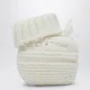 Bonpoint Ecru Wool Socks In White