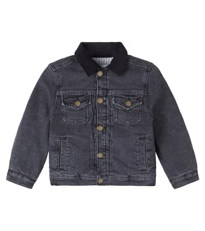 Bonpoint Kids' Eddis Denim Jacket In Blue