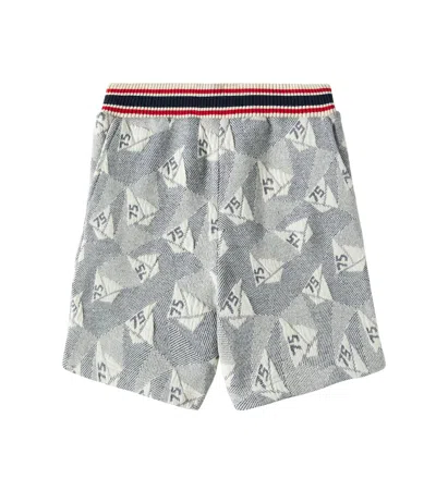 Bonpoint Kids' Edel Cotton-blend Bermuda Shorts In Blue
