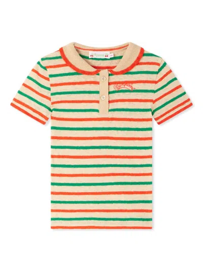 Bonpoint Kids' Edelyne Polo Top In Red
