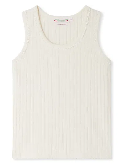 Bonpoint Kids' Edina Knit Top In White