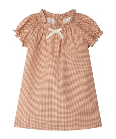 Bonpoint Kids' Eileen Dress In Checks In Nude