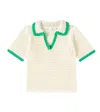 Bonpoint Elanita Sweater In Ivory/green In Green