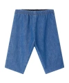 Bonpoint Dandy Elastic-waist Denim Trousers In Blue