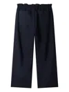 Bonpoint Elastic-waist Herringbone Trousers In Blue