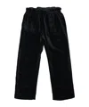 Bonpoint Elastic-waist Velvet Trousers In Black