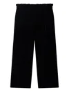 Bonpoint Elastic-waist Velvet Trousers In Black