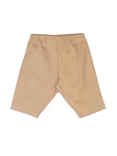 Bonpoint Babies' Elasticated-waist Chino Trousers In Neutrals