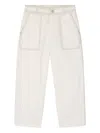 Bonpoint Eldor Topstitch Trousers In Neutral