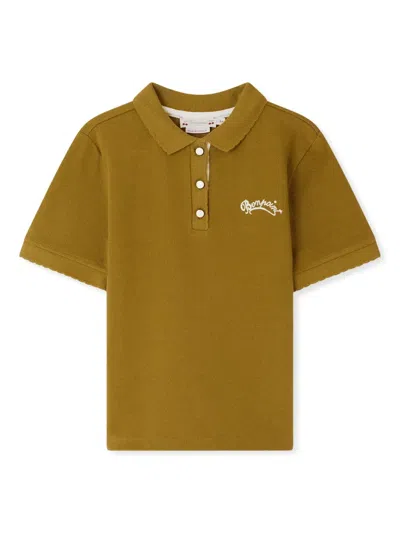 Bonpoint Kids' Elen Polo Shirt In Green