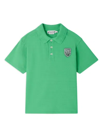 Bonpoint Kids' Elian Polo Shirt In Green