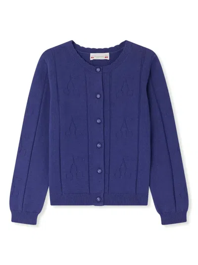 Bonpoint Kids' Eliona Cardigan In Blau
