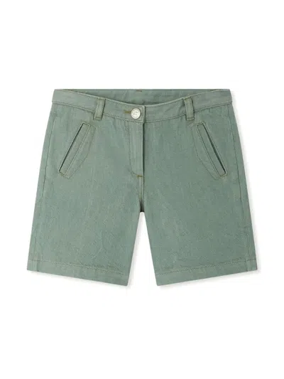 Bonpoint Kids' Elista Bermuda Shorts In Green