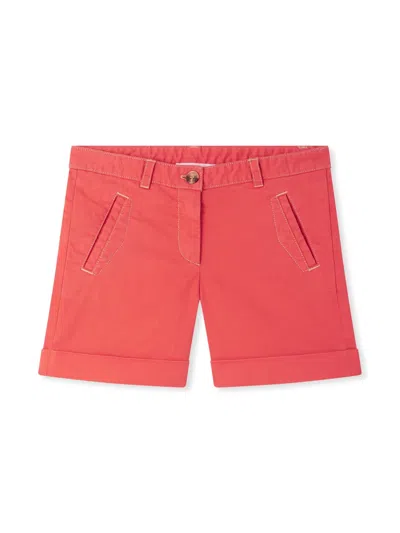 Bonpoint Kids' Elista Bermuda Shorts In Red