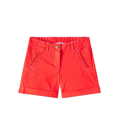 Bonpoint Kids' Elista Denim Shorts In Red