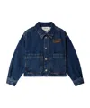 Bonpoint Eliza Embroidered Denim Jacket In Blue