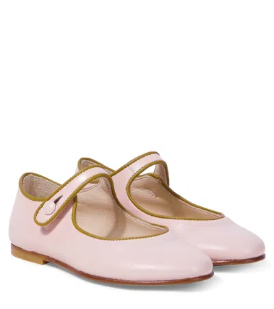 Bonpoint Kids' Ella Ballerina Shoes In Pink