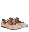 Bonpoint Ella Leopard-print Calf Hair Mary Jane Flats In White