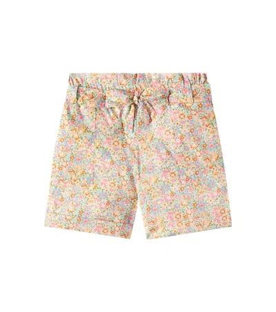 Bonpoint Kids' Elmie Floral Cotton Shorts In Multicoloured
