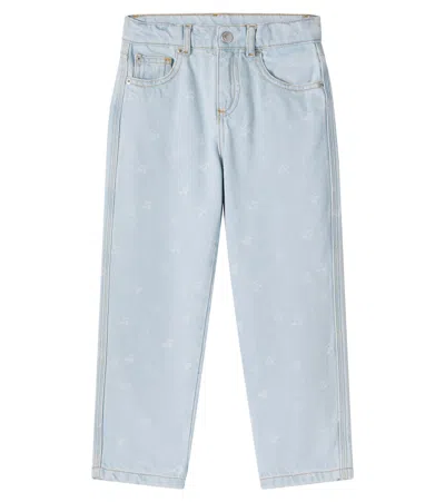 Bonpoint Kids' Eloha Printed Jeans In Blue