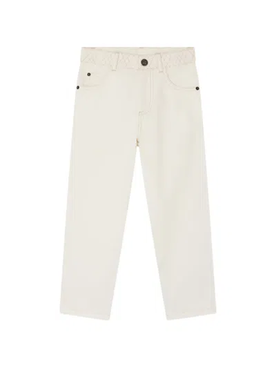 Bonpoint Eloha ステッチディテール パンツ In White