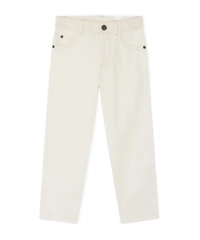 Bonpoint Eloha Stitching-detail Trousers In White