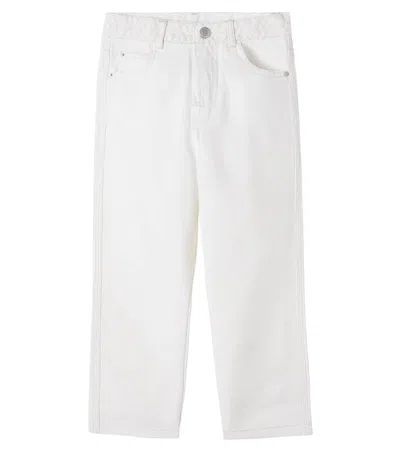 Bonpoint Kids' Eloha Straight Jeans In White