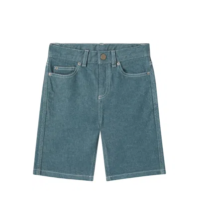 Bonpoint Kids' Elvio Denim Bermuda Shorts In Multi