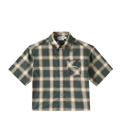 Bonpoint Kids' Elyas Checked Cotton Shirt In Multicoloured