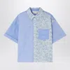 Bonpoint Elyas Patchwork Light Blue Shirt