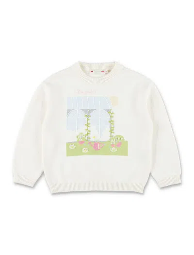 Bonpoint Kids'  Embroidered Anumati Pullover For Girls In White