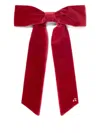 Bonpoint Girls Domina Bow Hair Clip In Red