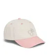Bonpoint Arnold Cherry Embroidered Baseball Cap In White