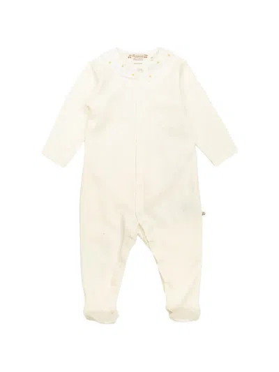 Bonpoint Babies' Embroidered-collar Pajama In Neutral