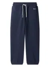 Bonpoint Embroidered Drawstring Joggers In Blue