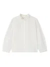 Bonpoint Emelia Lace-trim Shirt In White