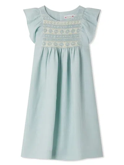Bonpoint Kids' Emeraude Dress In Blue