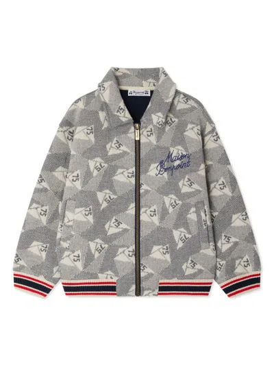 Bonpoint Kids' Emeric Cardigan In 灰色