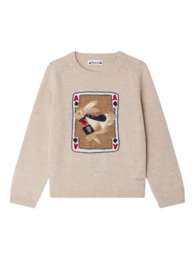 Bonpoint Kids' Emerson Long-sleeve Top In Neutral