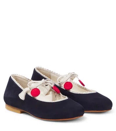 BONPOINT EMILDA SUEDE MARY JANE FLATS
