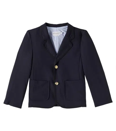 Bonpoint Kids' Emiliano Wool Blazer In Marine