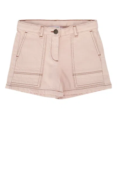 Bonpoint Emira Kids Cotton Bermuda Shorts In Pink