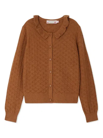 Bonpoint Kids' Emy Cardigan In Braun