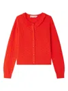 Bonpoint Emy Cardigan In Red