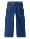 Bonpoint Engraved-button Five-pocket Style Jeans In Blue