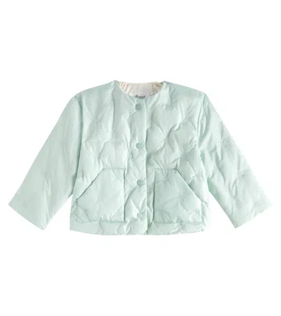 Bonpoint Kids' Enyla Quilted Jacket In Green