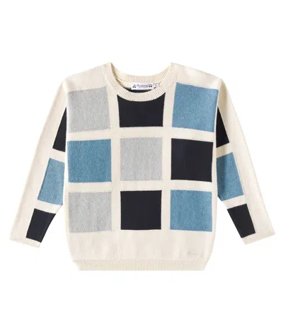 Bonpoint Kids' Eran Cotton And Cashmere Sweater In Nude